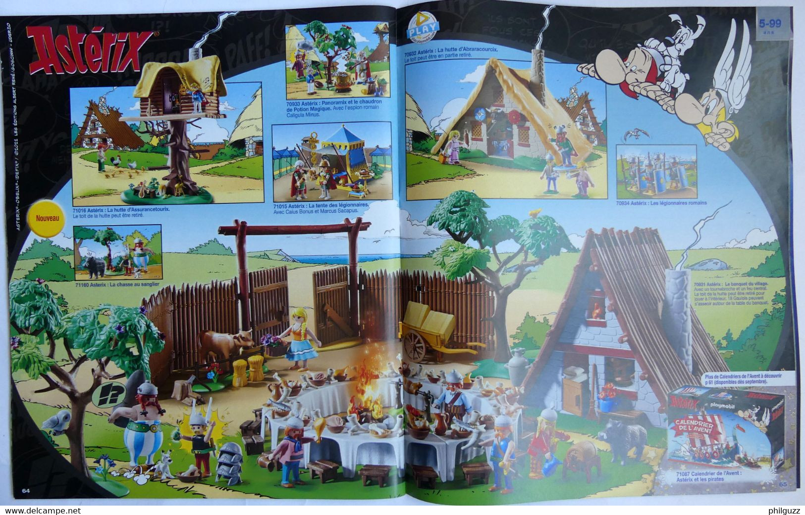 Playmobil collection Astérix et Obélix, la hutte d'Assurancetourix