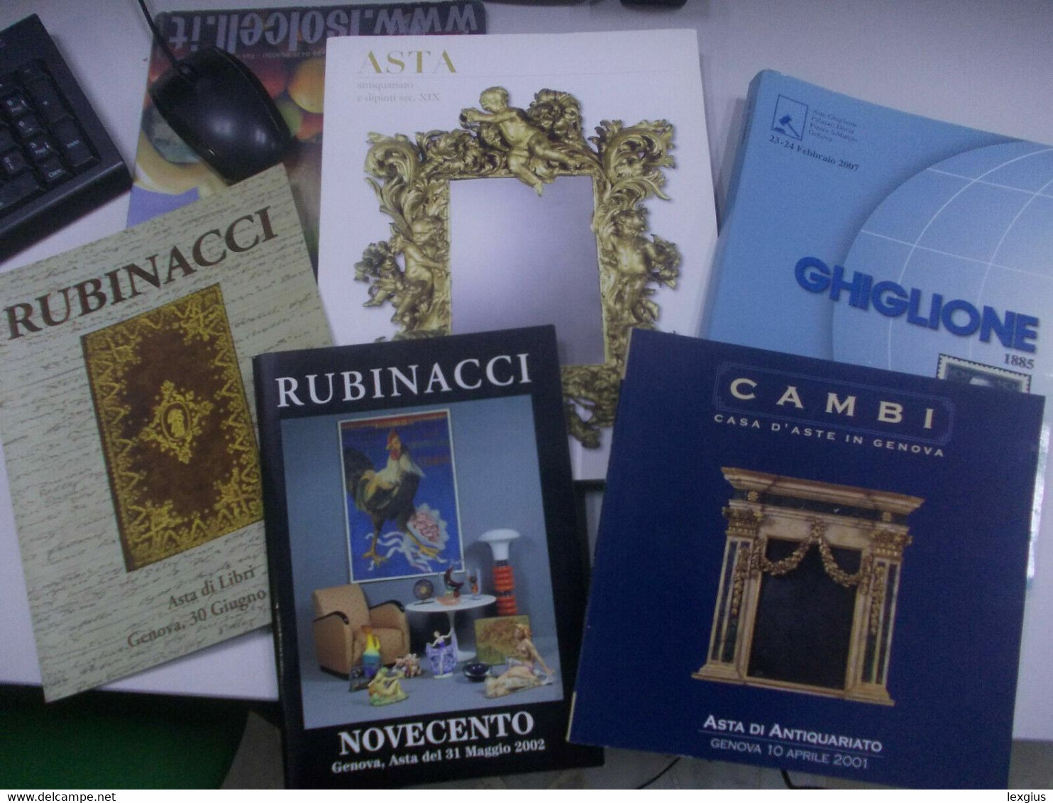 LOTTO CATALOGHI D'ASTE BOETTO, RUBINACCI, CAMBI, GHIGLIONE - Lotti E Collezioni