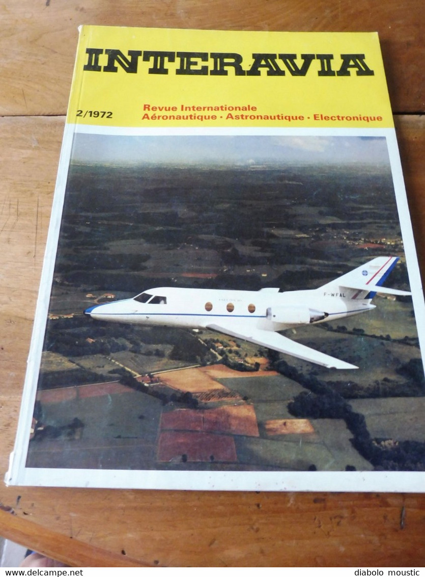 1972 INTERAVIA   (aviation ) - Le Système Automatique De Commandes Du Concorde;  Corvette ; Le F1 ; Etc - Aviation