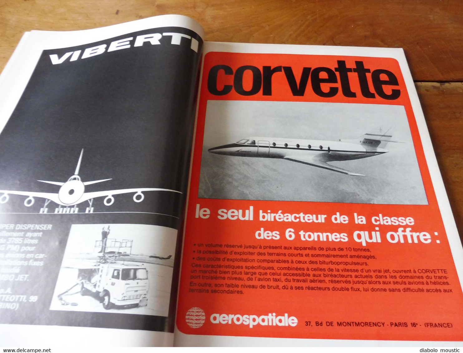 1972 INTERAVIA   (aviation ) - Le système automatique de commandes du Concorde;  Corvette ; Le F1 ; Etc