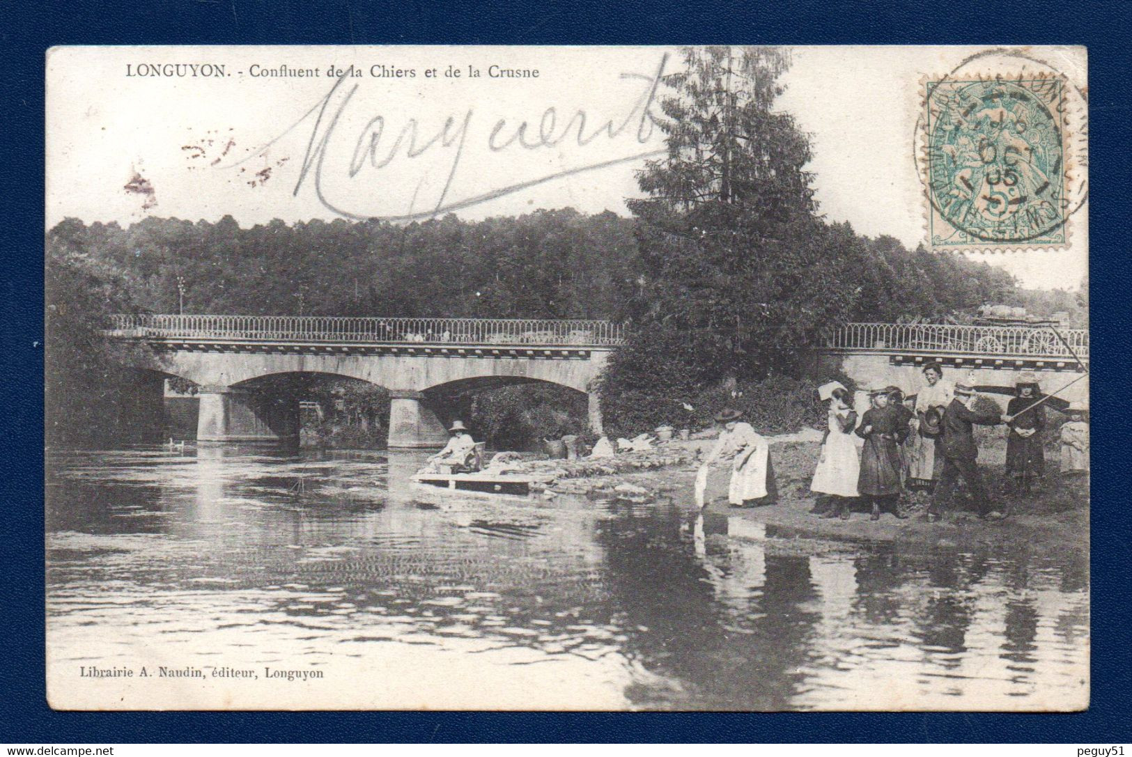 54. Longuyon. Confluent De La Chiers Et De La Crusnes. Lavandières Au Bord De La Crusnes. 1905 - Longuyon