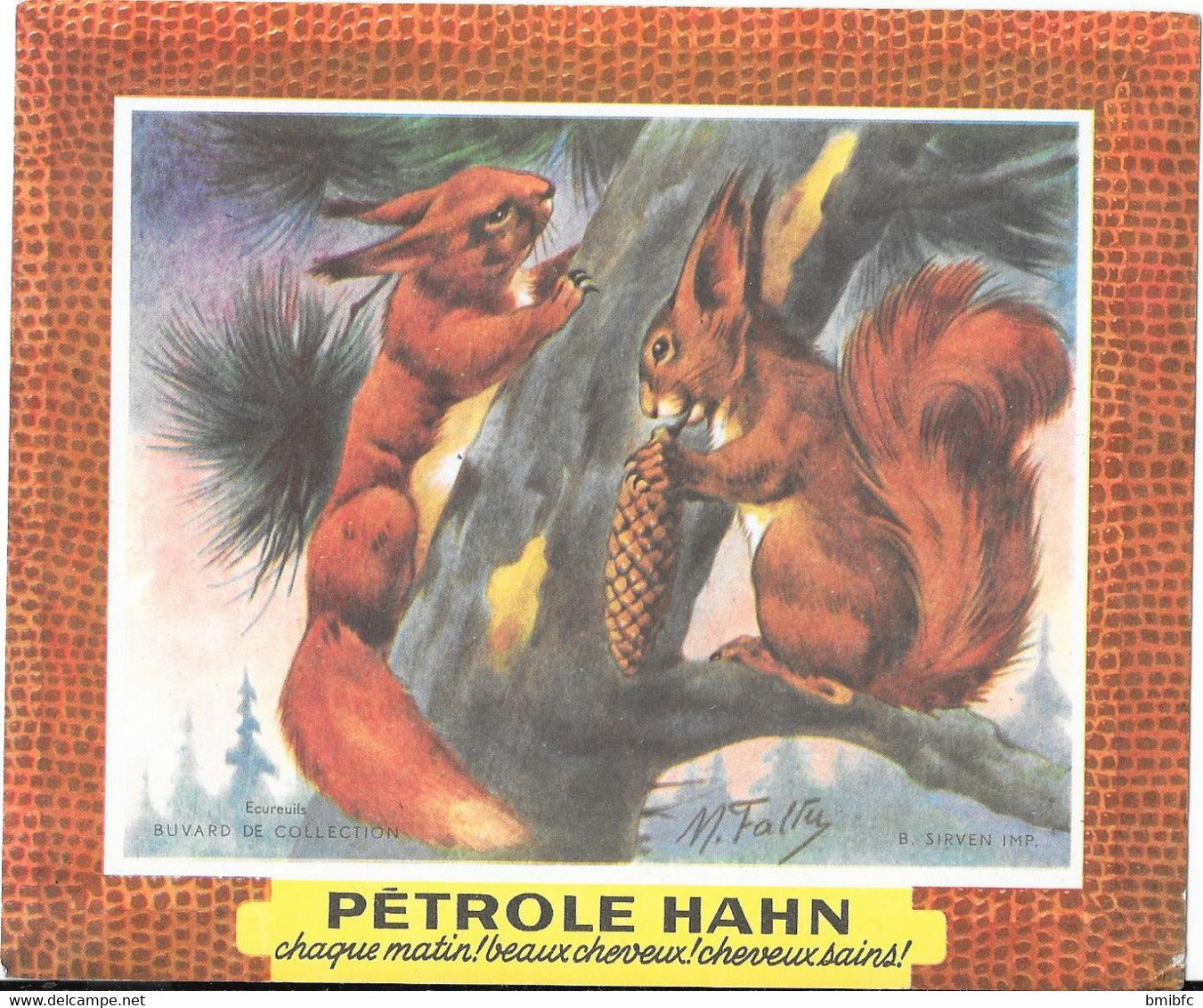 PÉTROLE HAHN Avec Tampon Au Dos Mon MASSICOT Parfumerie En Gros - St AMAND-BOURGES (Cher) - Perfumes & Belleza