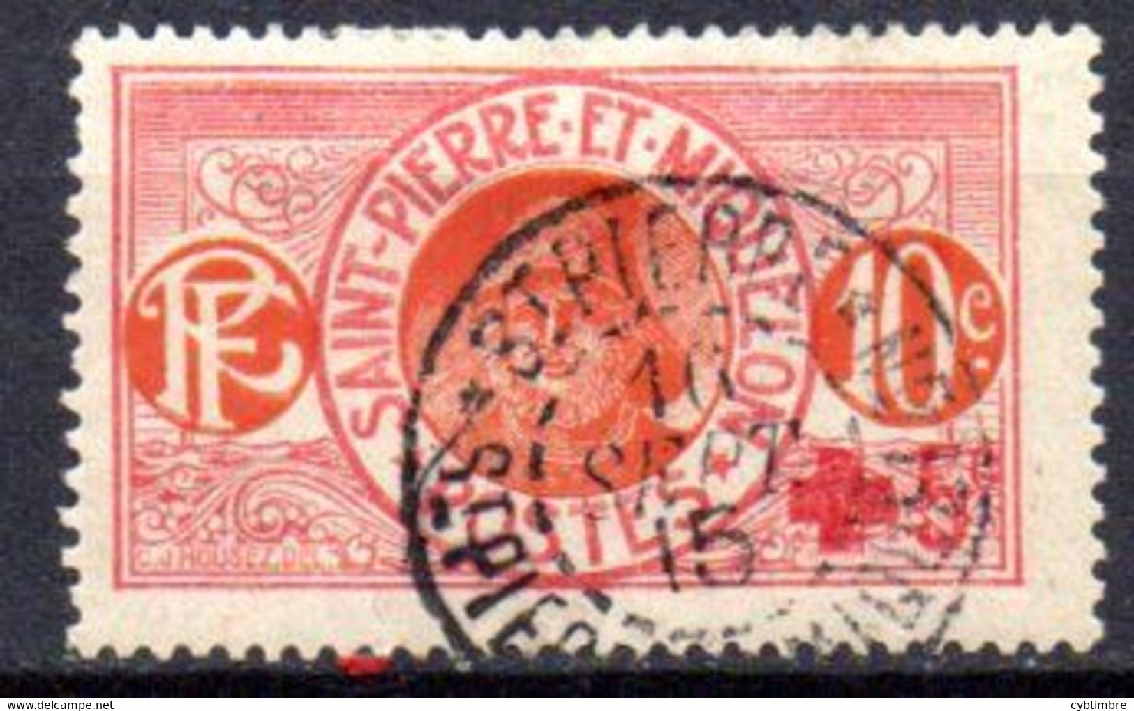 Saint Pierre Et Miquelon: Yvert N° 105; Croix Rouge - Used Stamps