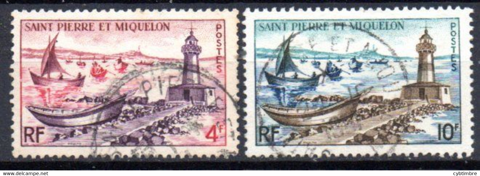 Saint Pierre Et Miquelon: Yvert N° 356/357 - Gebruikt