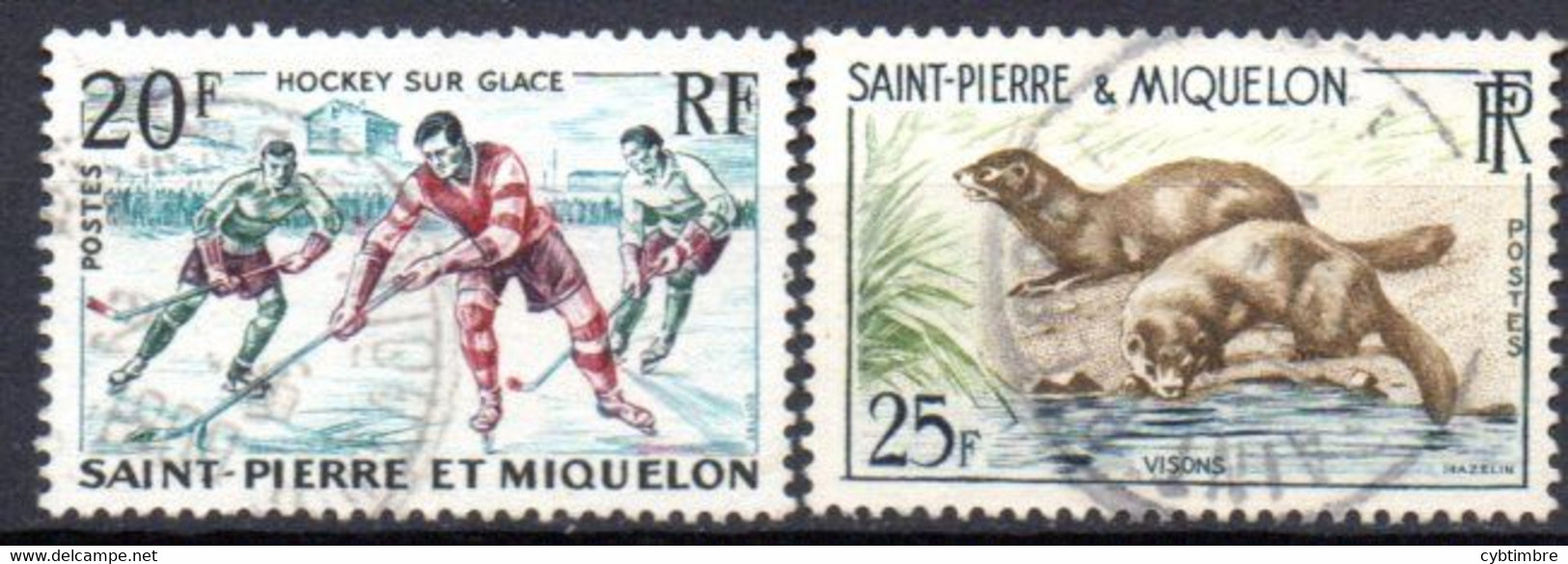 Saint Pierre Et Miquelon: Yvert N° 360/361 - Gebruikt