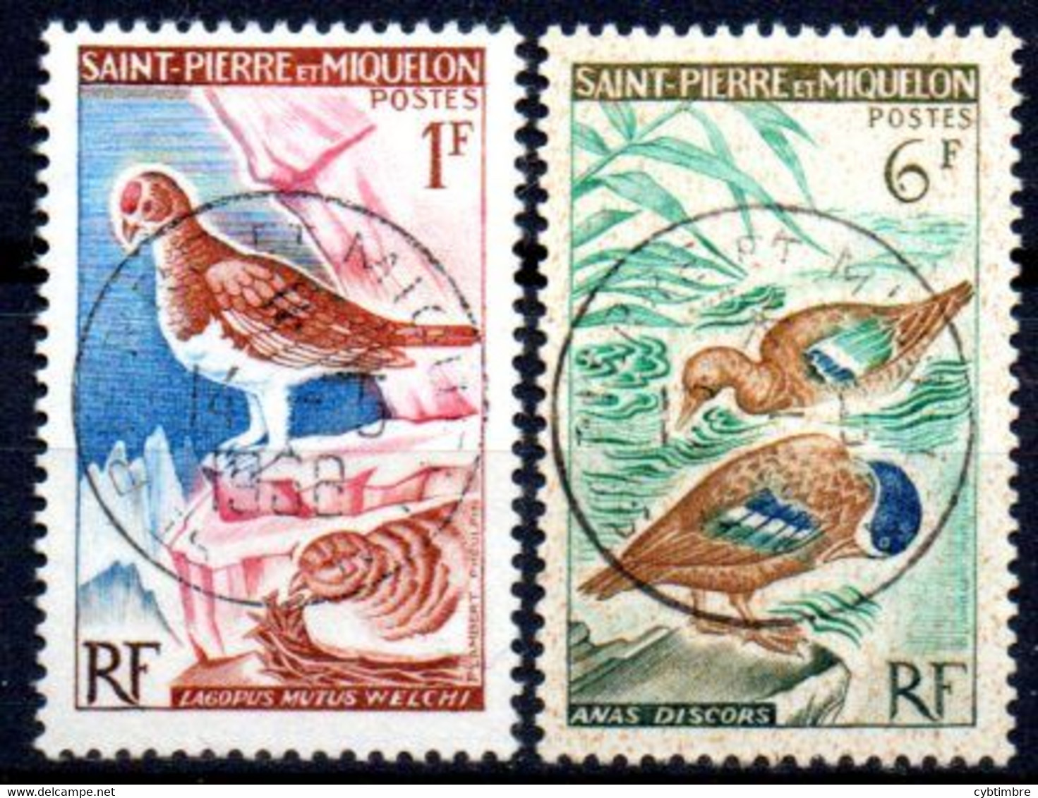 Saint Pierre Et Miquelon: Yvert N° 365 Et 367 - Used Stamps