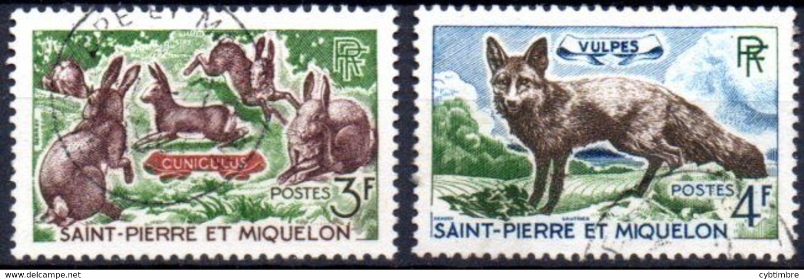 Saint Pierre Et Miquelon: Yvert N° 372/373 - Oblitérés