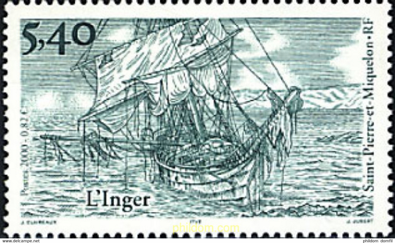 74539 MNH SAN PEDRO Y MIQUELON 2000 BARCO - Gebraucht