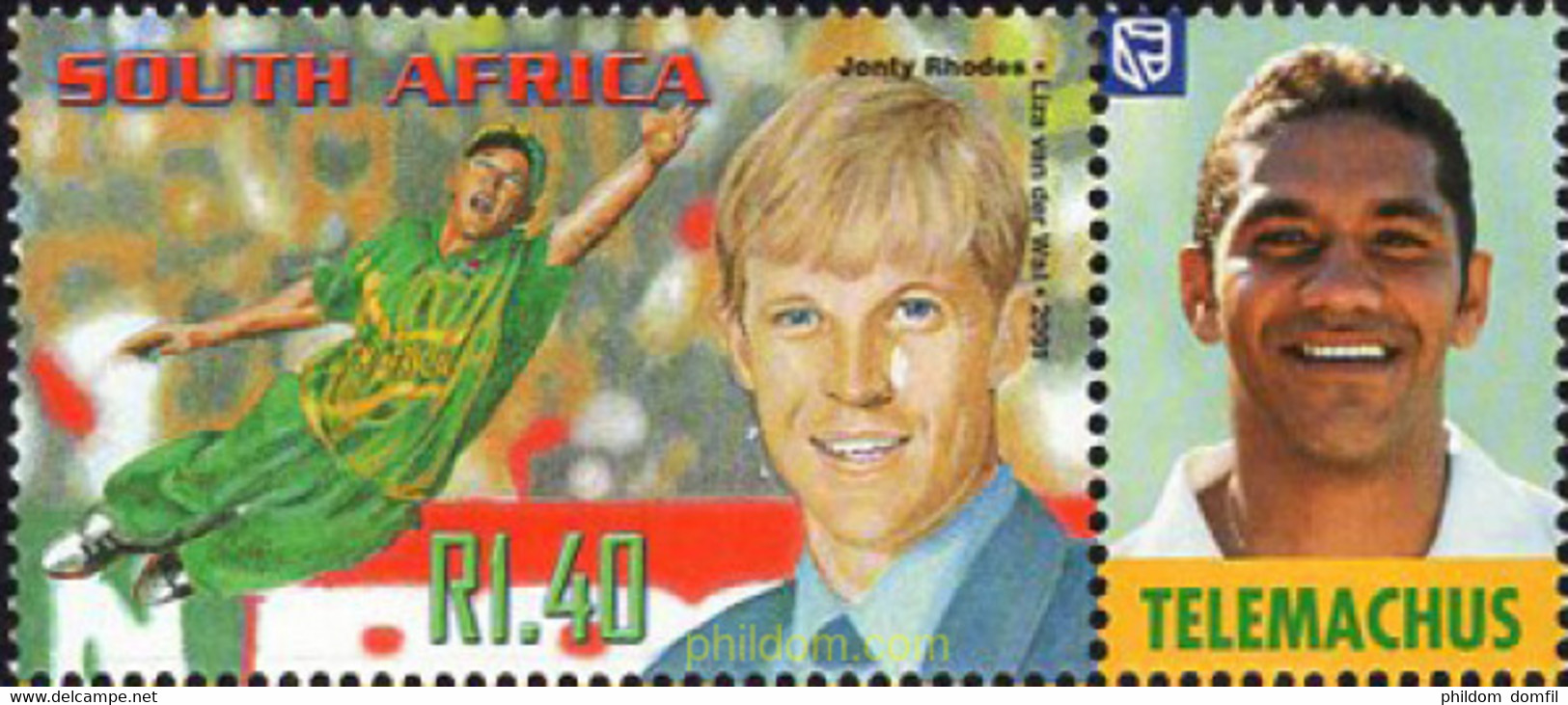 666973 MNH SUDAFRICA 2001 GRANDES DEPORTISTAS SUDAFRICANOS - Used Stamps