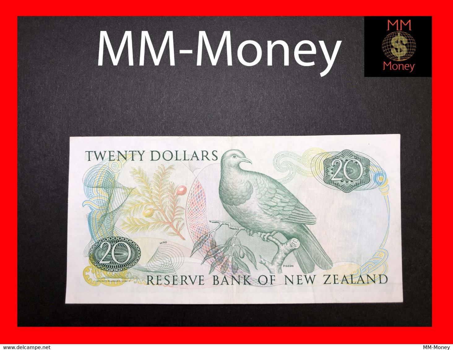 NEW ZEALAND  20  $  1985  P. 173  "sig. Russell"     AXF - Neuseeland