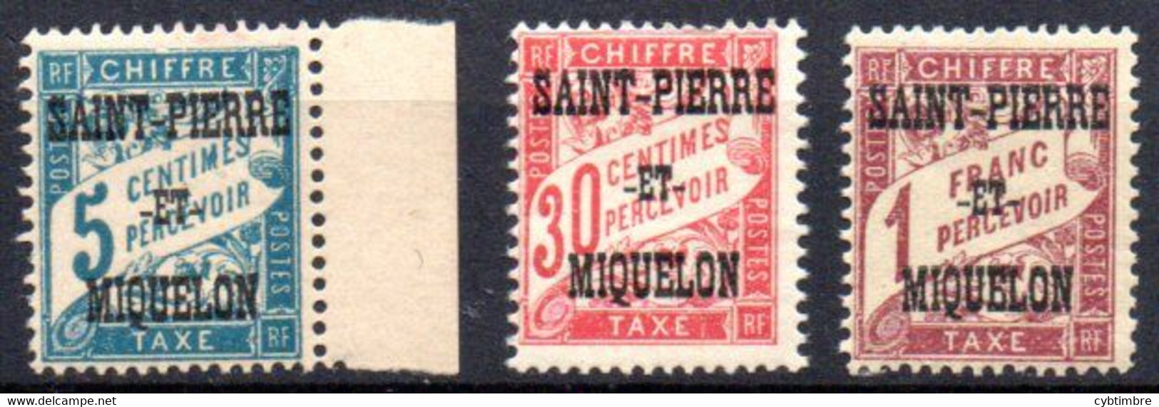 Saint Pierre Et Miquelon: Yvert Taxe N° 10-14-18**; MNH - Postage Due