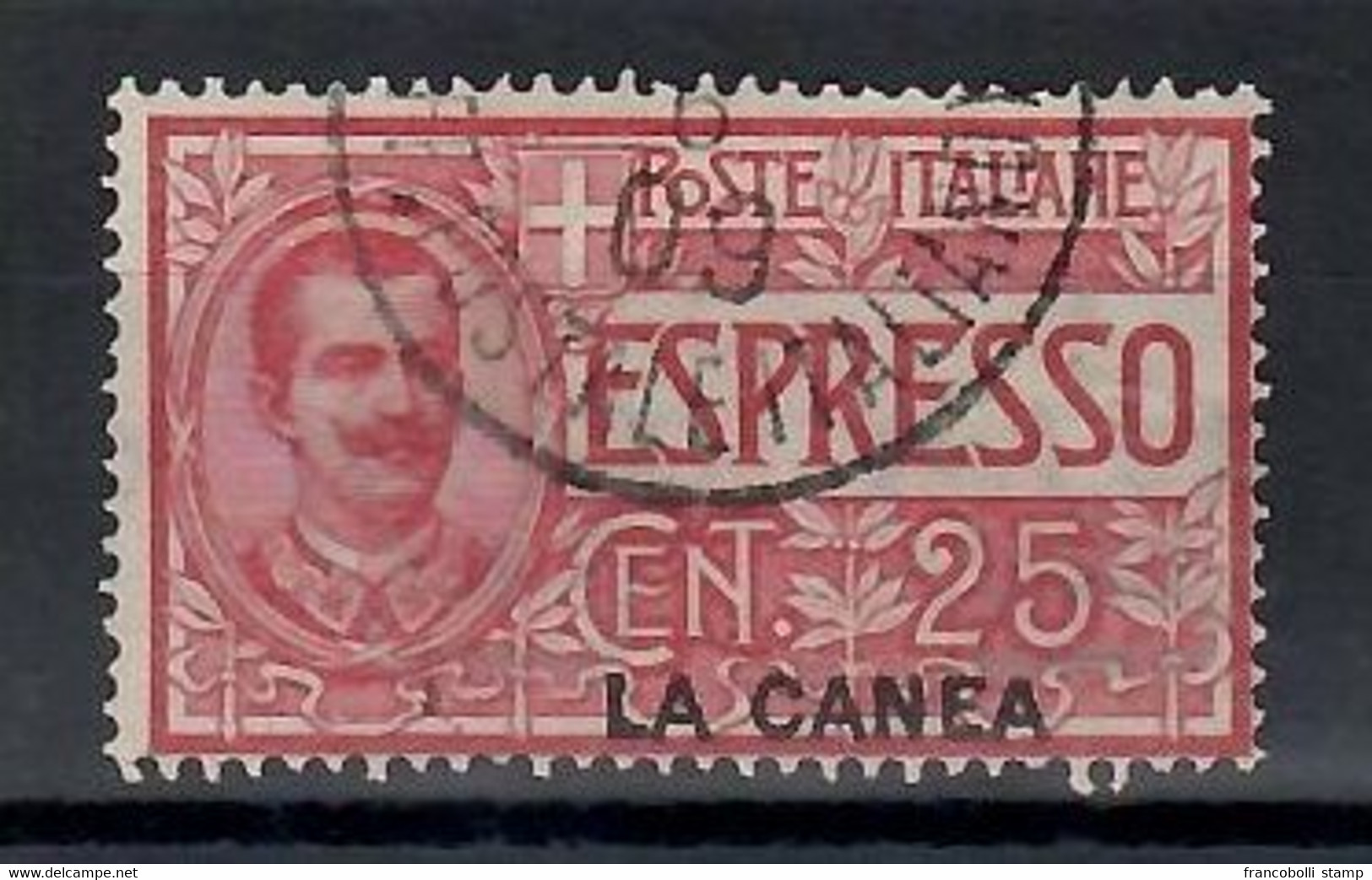 1906 Levante La Canea Occupazione Espresso 25 C. US - La Canea