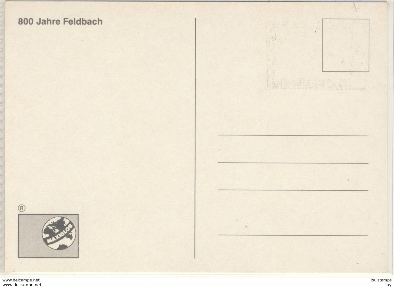 FDC, Austria Maxi Card,800 Jahre Feldbach / Velwinbach, 1988, - Feldbach