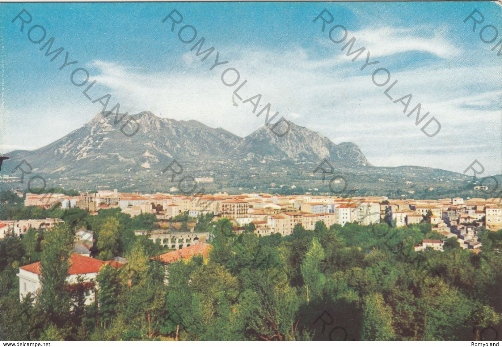 CARTOLINA  AVELLINO,CAMPANIA,PANORAMA CON MONTEVERGINE M.1270,MEMORIA,CULTURA,RELIGIONE,BELLA ITALIA,NON VIAGGIATA - Avellino