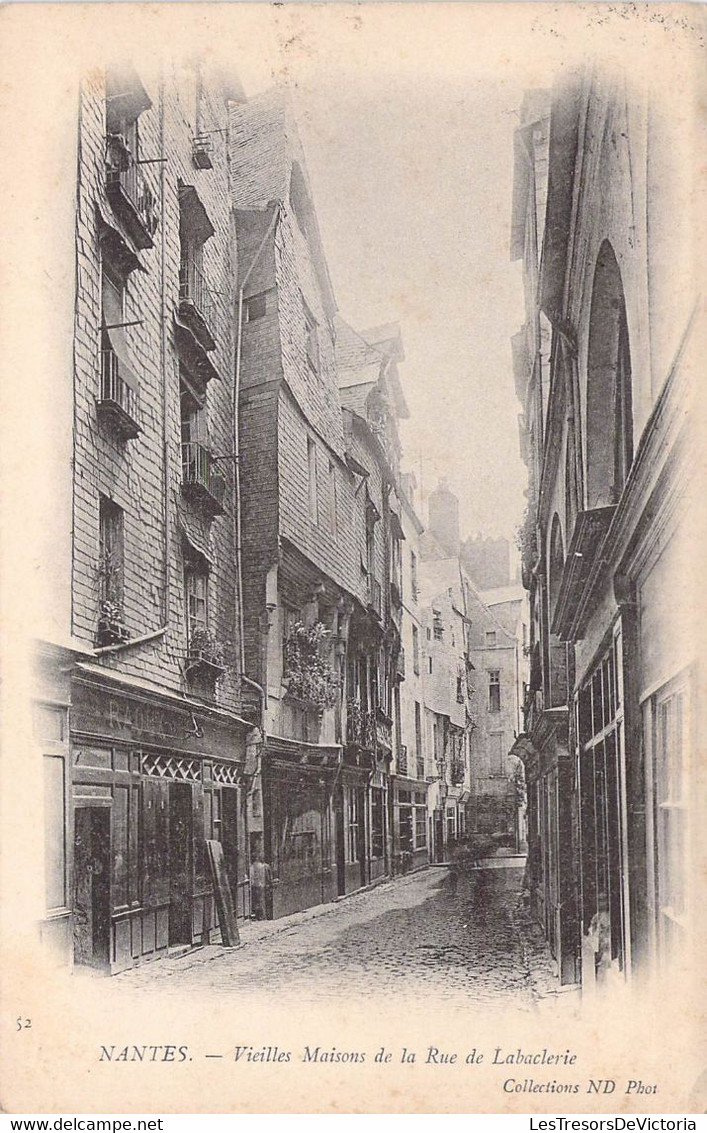 CPA France - Loire Atlantique - Nantes - Vieilles Maisons De La Rue De Labaclerie - Coll. N. D. Phot. - Oblitérée 1925 - Nantes