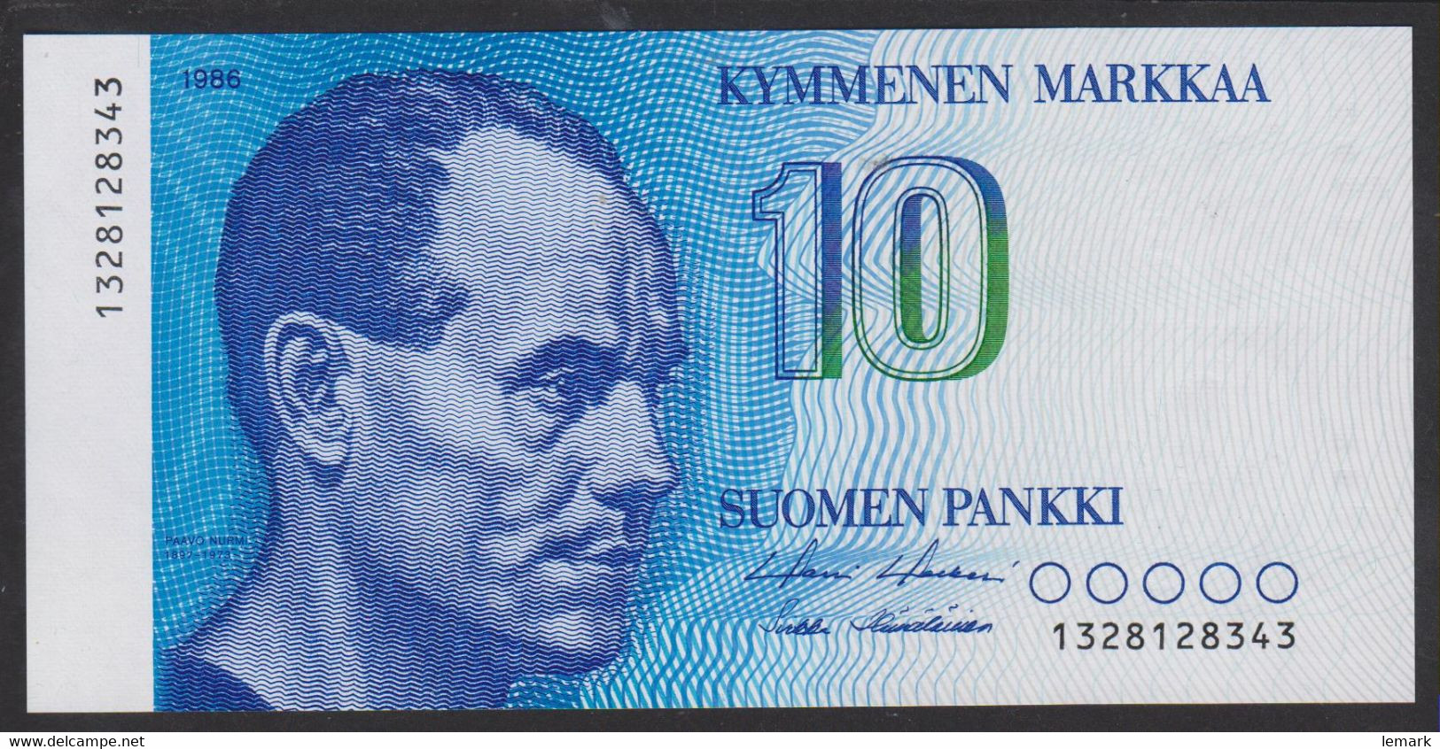 Finland 10 Markka 1986 P113 Sign: Holkeri &Hämäläinen UNC - Finnland