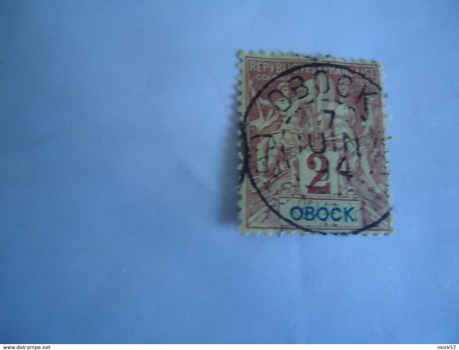 OBOCK  FRANCE  USED STAMPS WITH POSTMARK 1894 - Other & Unclassified
