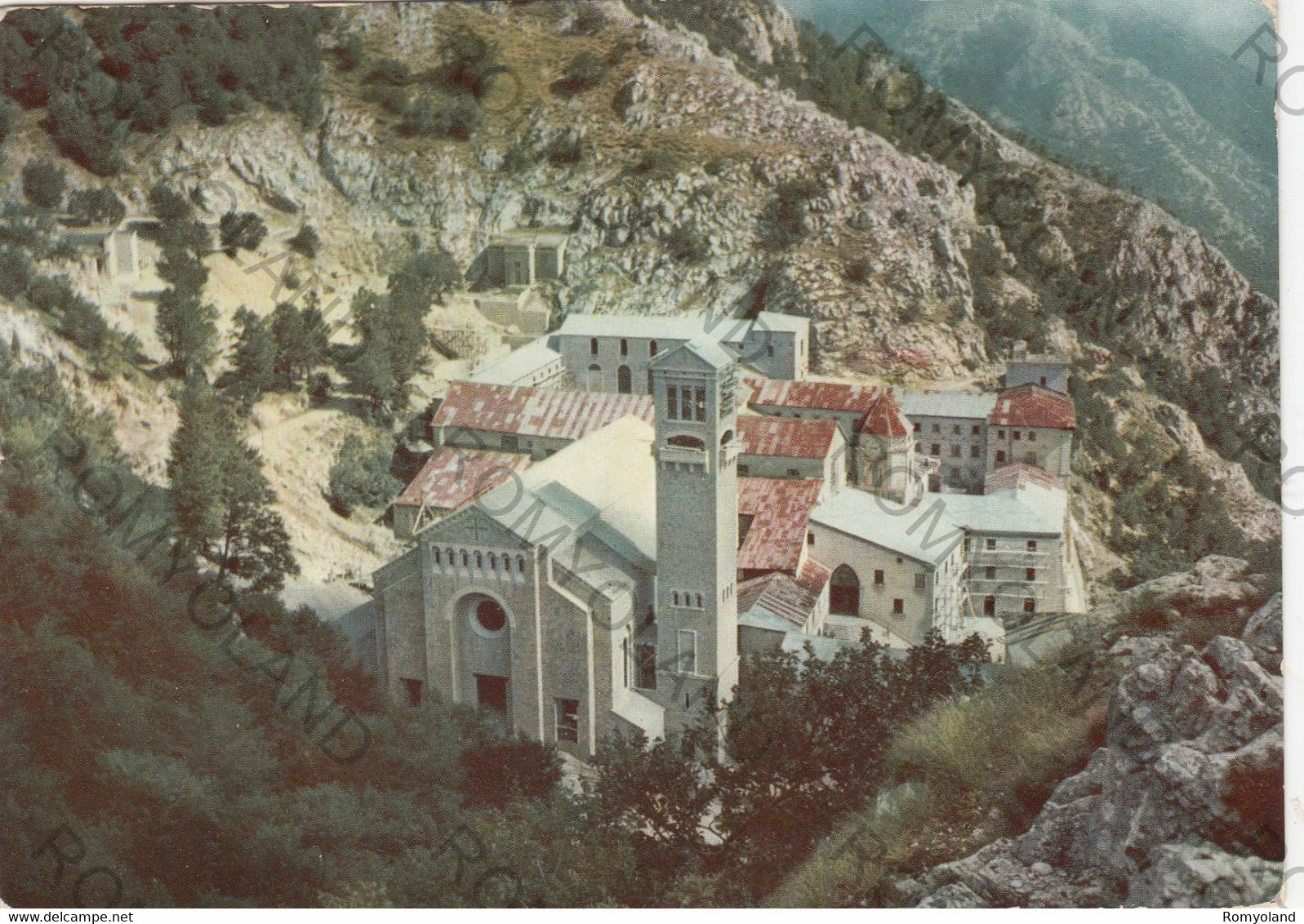 CARTOLINA  AVELLINO,CAMPANIA,SANTUARIO DI MONTEVERGINE M.1270-VEDUTA GENERALE,STORIA,MEMORIA,BELLA ITALIA,VIAGGIATA 1968 - Avellino