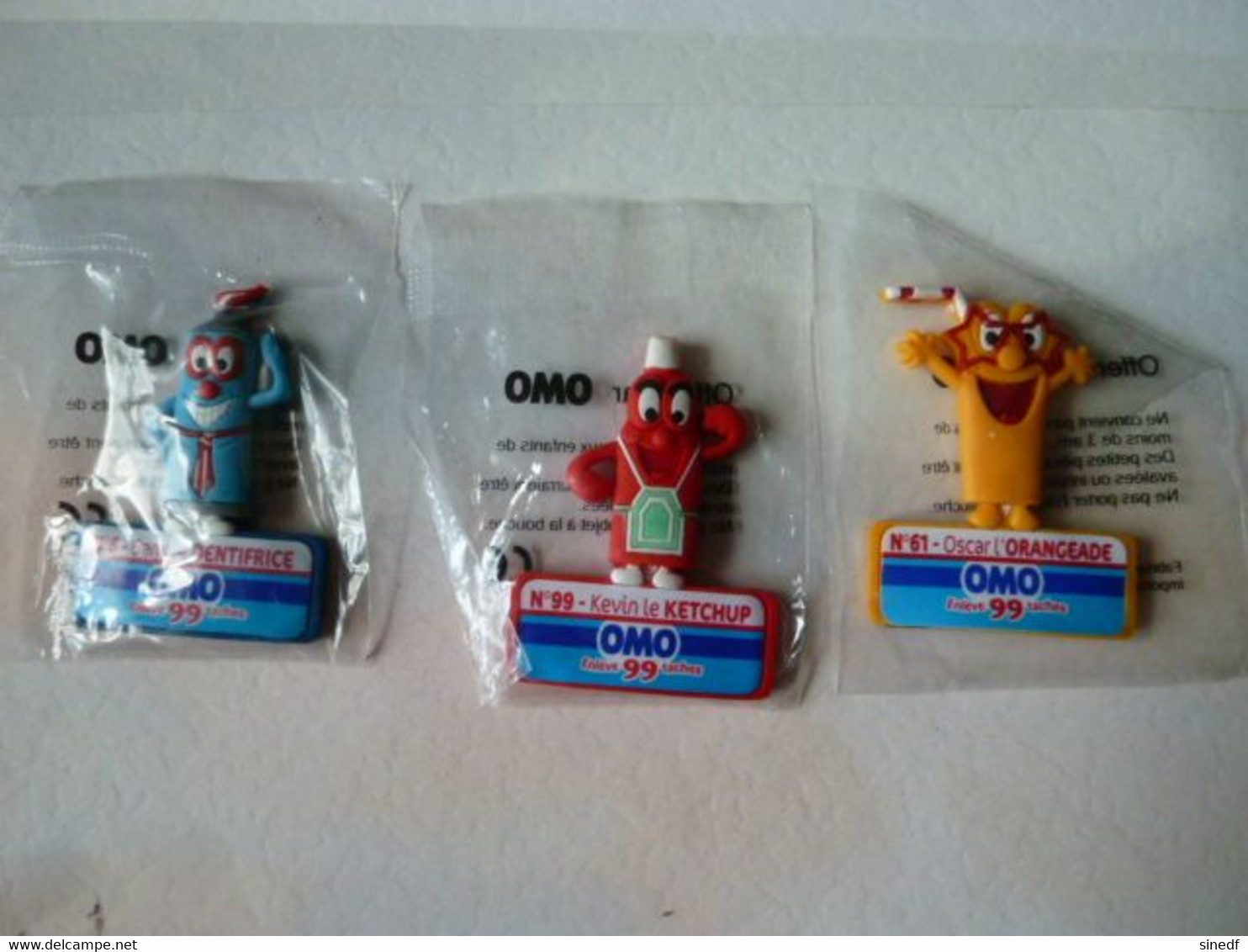 Lot Magnets Publicite OMO N° 6 Dany Dentifrice N°61 OSCAR Orangeade N°99 Kevin KETCHUP Lessive Tache Sous Blister Magnet - Advertising