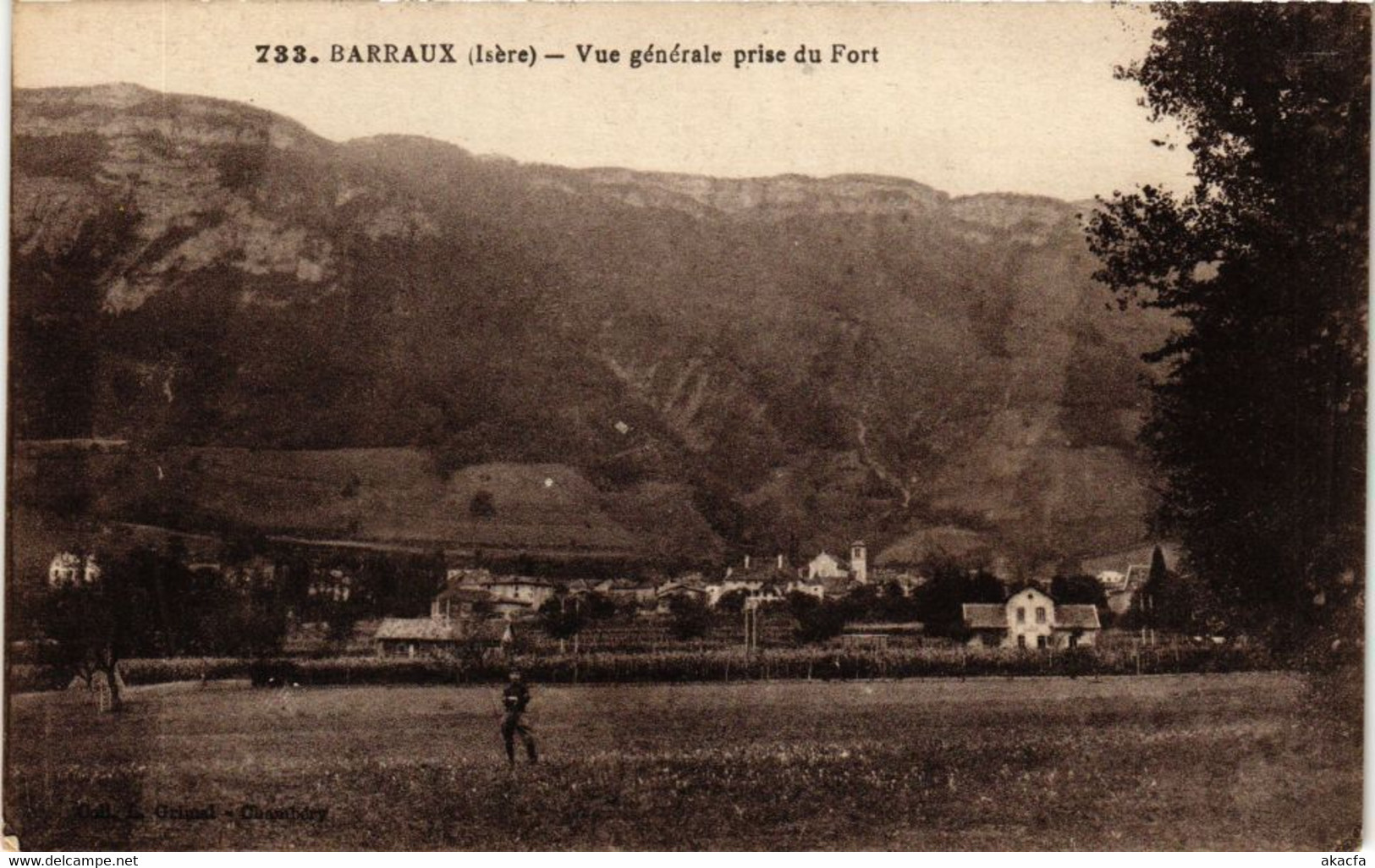 CPA BARRAUX - Vue Générale Prise Du Fort (295932) - Barraux