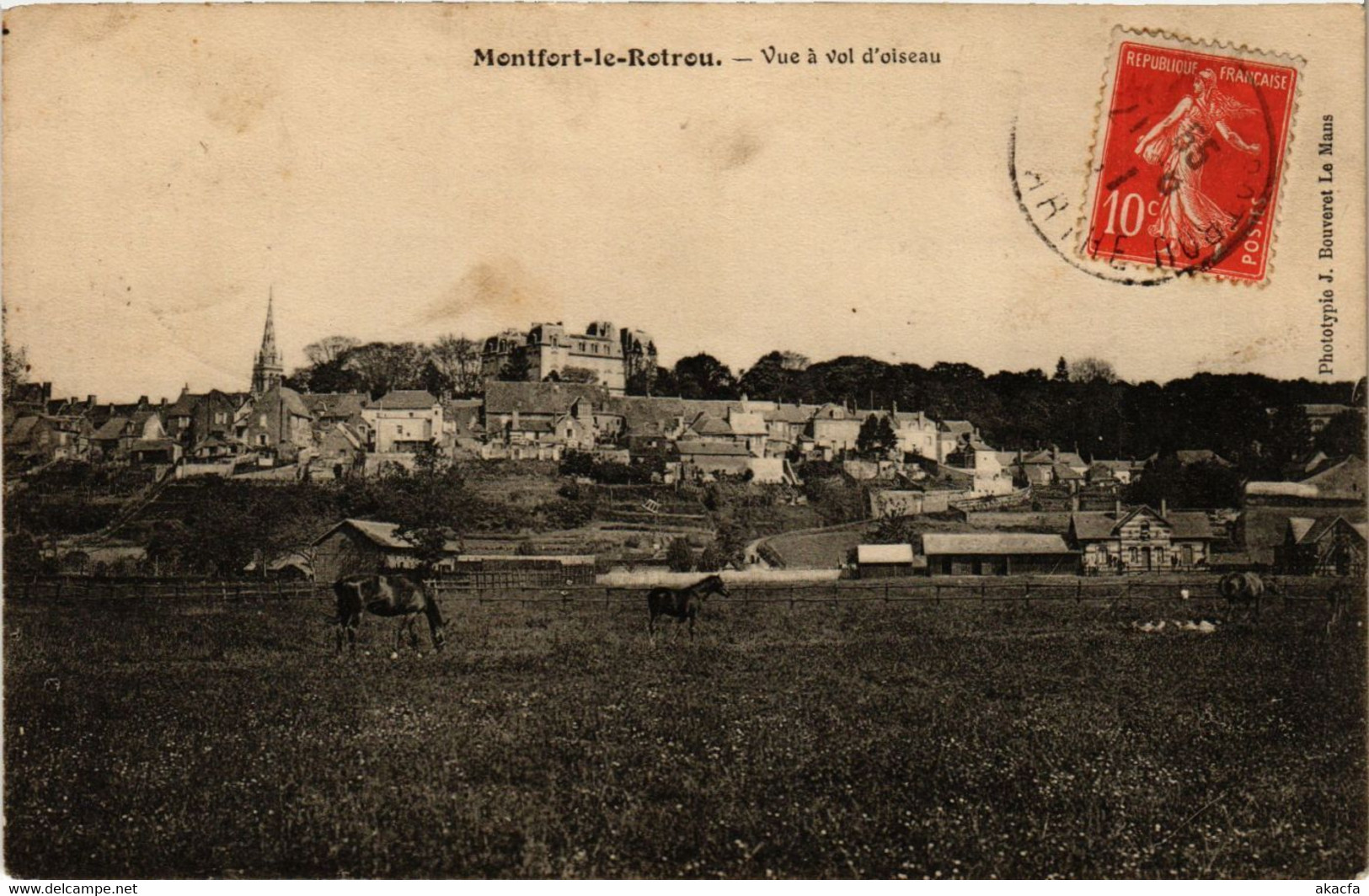 CPA MONTFORT-le-Retrou - Vue A Vol D'oiseau (299529) - Montfort Le Gesnois