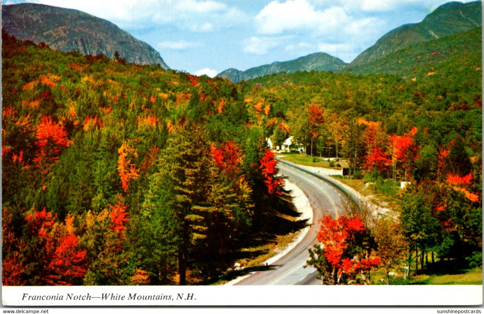New Hampshire White Mountains Franconia Notch Looking North On Daniel Webster Highway - White Mountains