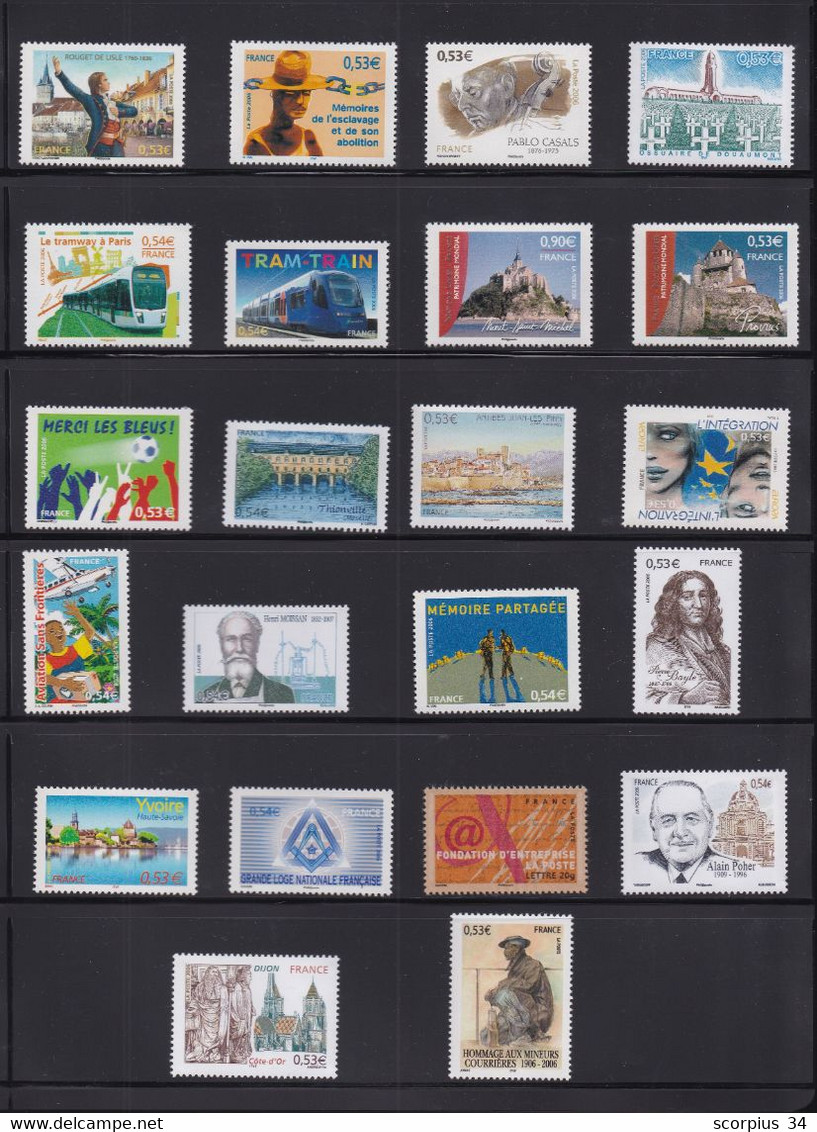 (PH1) VOIR DESCRIPTION 2006 Joli Lot De Timbres NEUFS QUALITE +++++ (88 Timbres) - 2000-2009