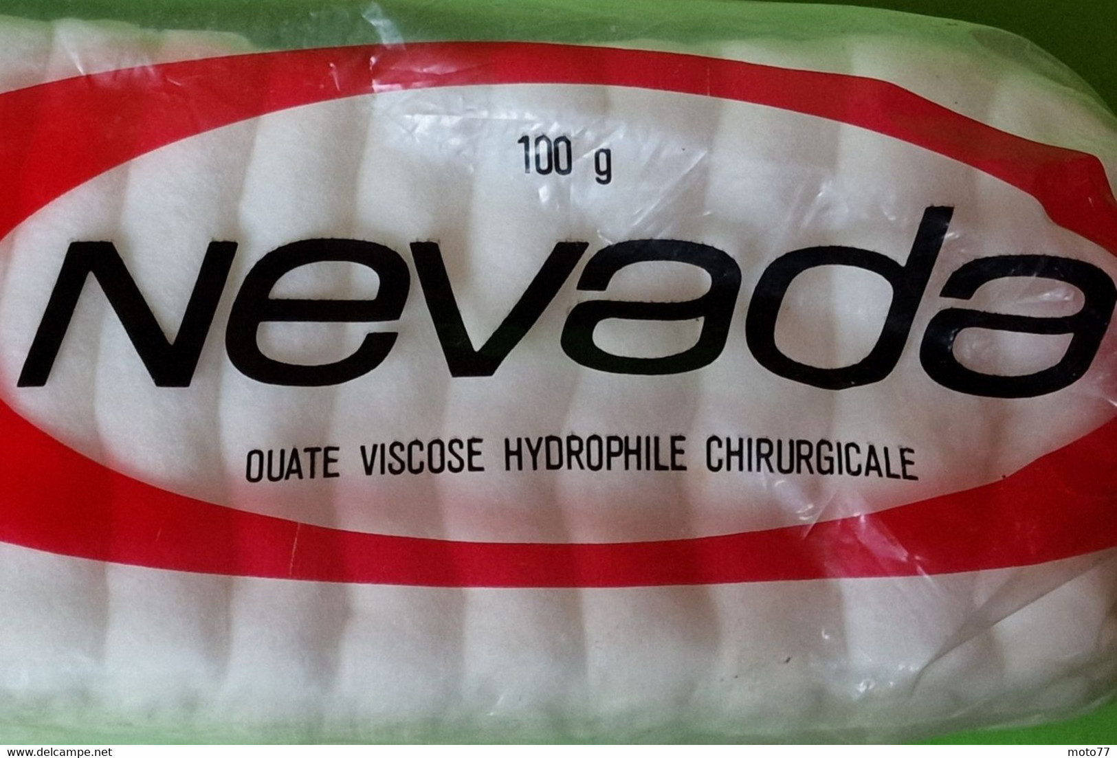 Ancien PAQUET De OUATE COTON HYDROPHILE - NEVADA 100 Grammes 3/4 Plein - Vendu Chez GOULET TURPIN - Vers 1960 - Boîtes