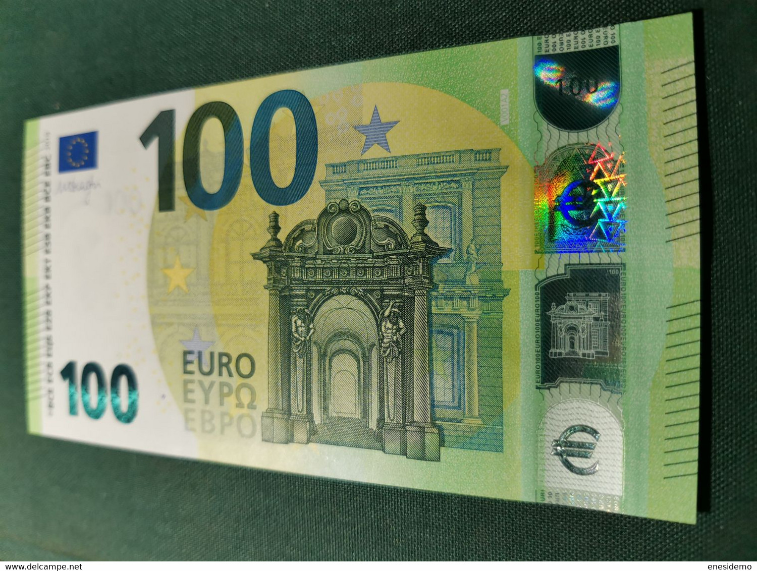 100 EURO SPAIN 2019 DRAGHI V001A2 VA000 LOW SERIAL NUMBER SC FDS UNCIRCULATED  PERFECT - 100 Euro