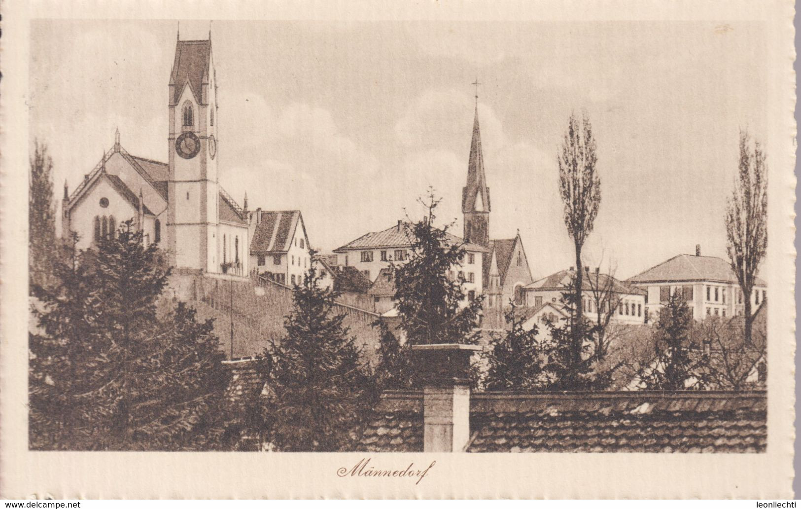 AK: 1919  Männedorf, Gelaufen - Männedorf