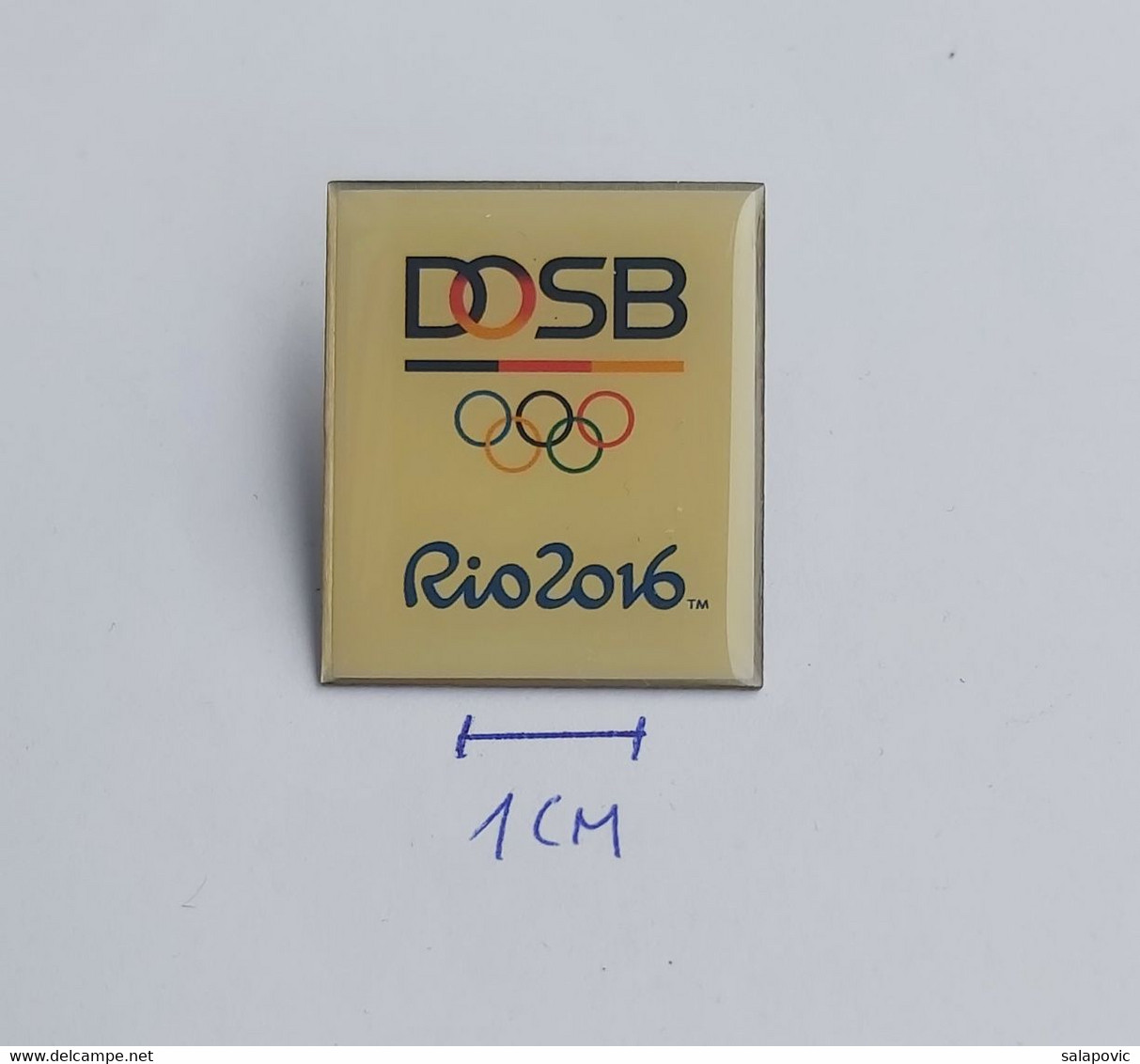Olympic Games RIO 2016 DOSB. DEUTSCHER OLYMPISCHER SPORTBUND GERMANY National Committee  PIN A12/3 - Jeux Olympiques