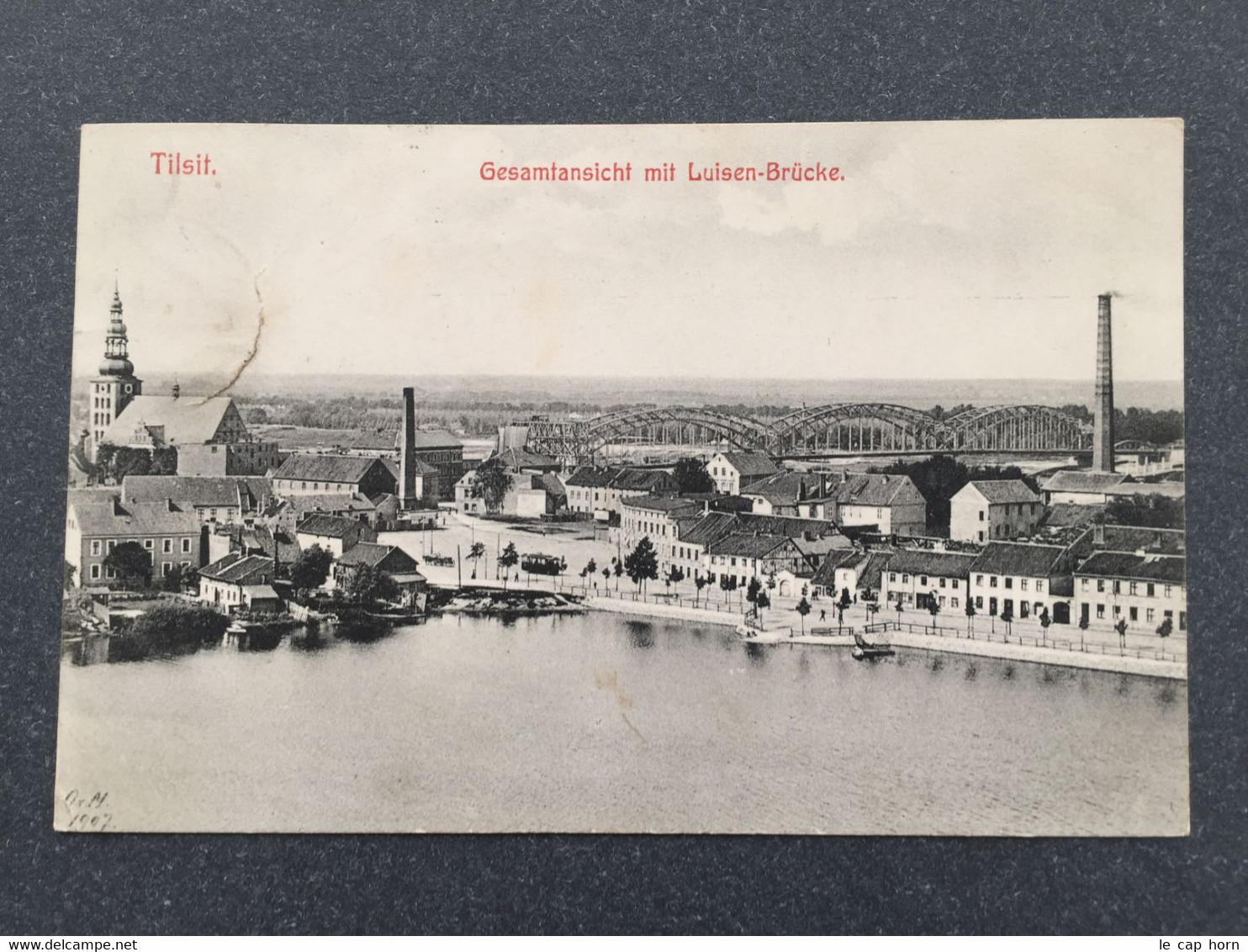 Tilsit Gesamtansicht Mit Luisen-Brucke 1908 - Ostpreussen