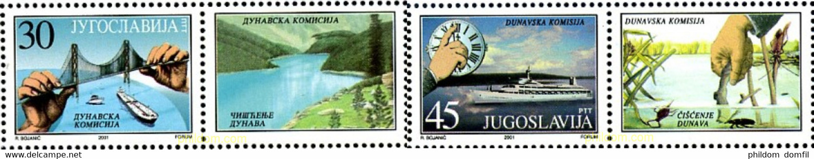 673361 MNH YUGOSLAVIA 2001 CAMPAÑA PARA LA LIMPIEZA DEL DANUBIO - Used Stamps