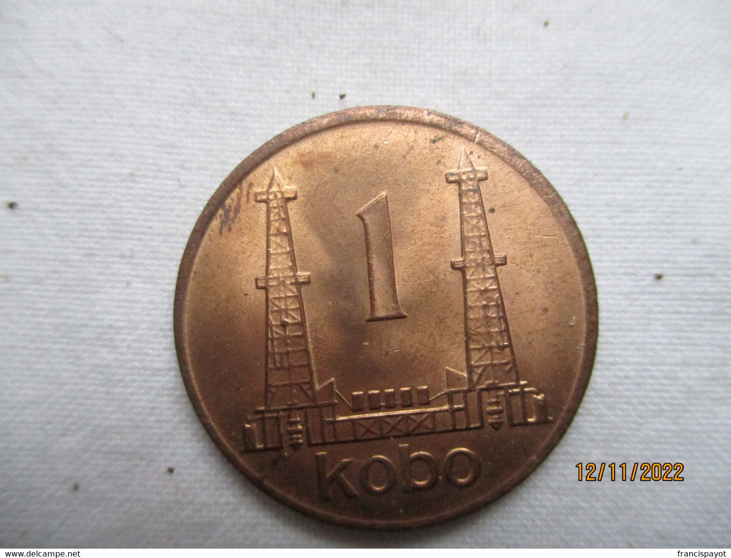 Nigeria: 1 Kobo 1974 - Nigeria