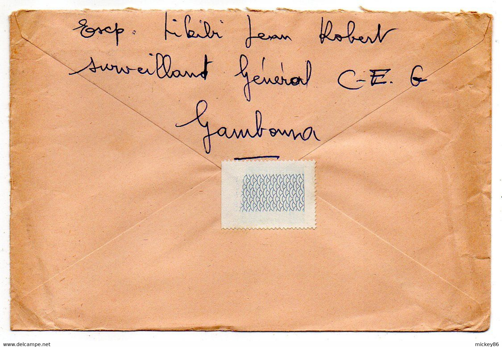 Congo -1968 -Lettre De GAMBOMA   Pour Besançon-25  ( France)..tp Ballet Diaboua Seul Sur Lettre...à Saisir - Collezioni