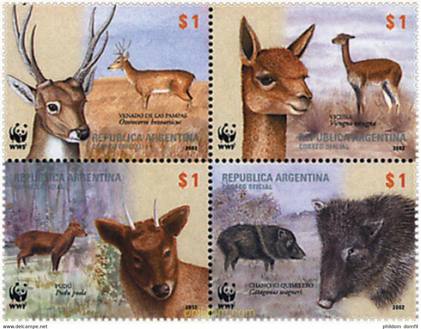 4836 MNH ARGENTINA 2002 WWF - Gebruikt