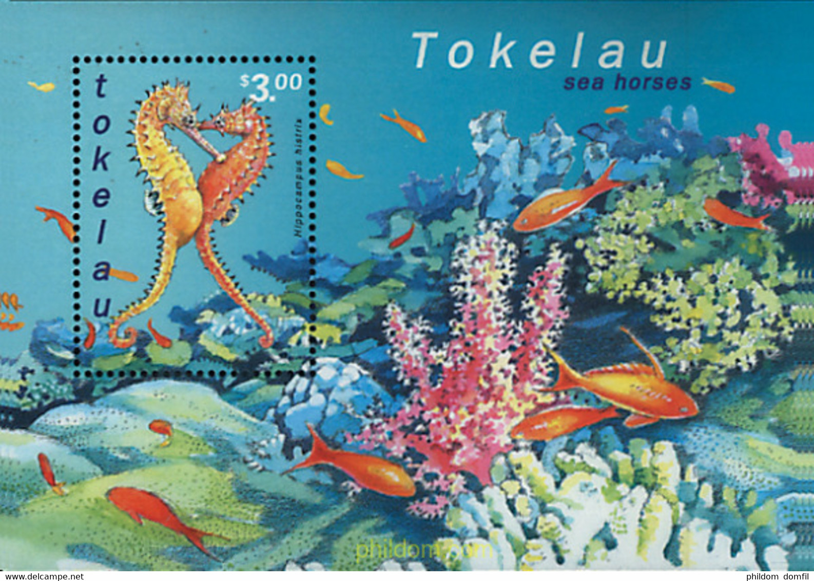 88343 MNH TOKELAU 2001 CABALLITOS DE MAR - Tokelau