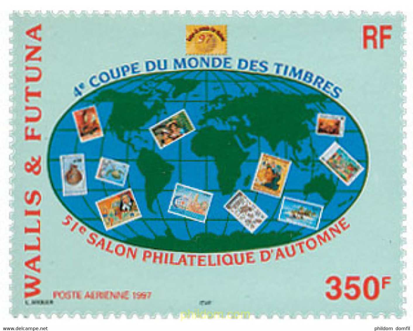 119220 MNH WALLIS Y FUTUNA 1997 4 COPA MUNDIAL DEL SELLO Y 51 SALON FILATELICO - Usati