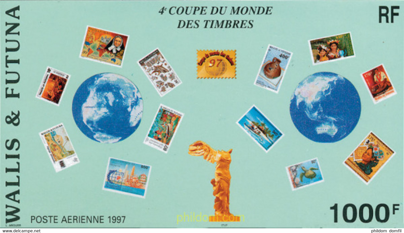 119219 MNH WALLIS Y FUTUNA 1997 4 COPA MUNDIAL DEL SELLO Y 51 SALON FILATELICO - Gebruikt