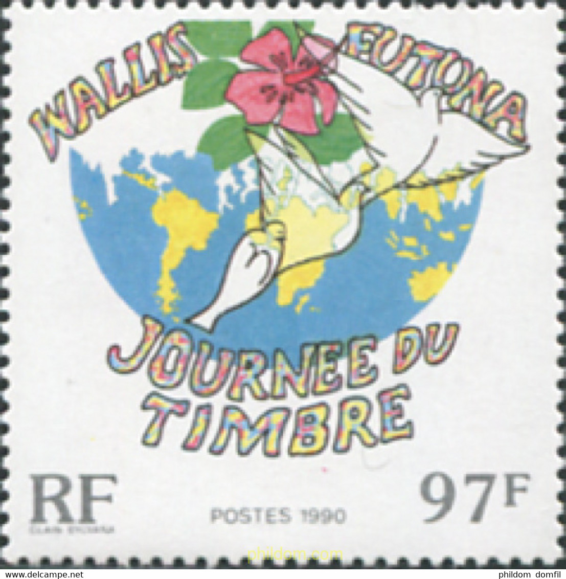 103144 MNH WALLIS Y FUTUNA 1990 DIA DEL SELLO - Gebruikt