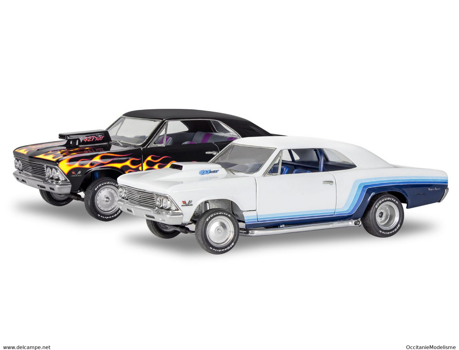 Revell - CHEVROLET MALIBU SS 1966 2N'1 Maquette Kit Plastique Réf. 14520 85-4520 Neuf NBO 1/24 - Voitures