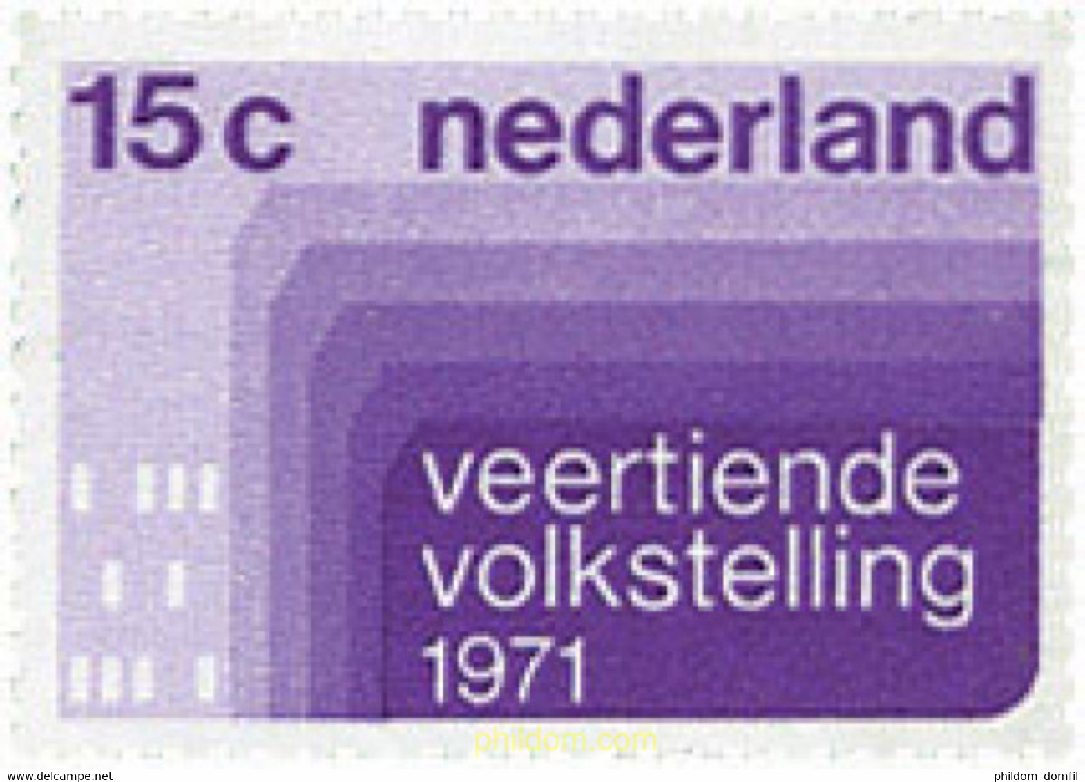 100828 MNH HOLANDA 1971 CENSO NACIONAL - Sin Clasificación