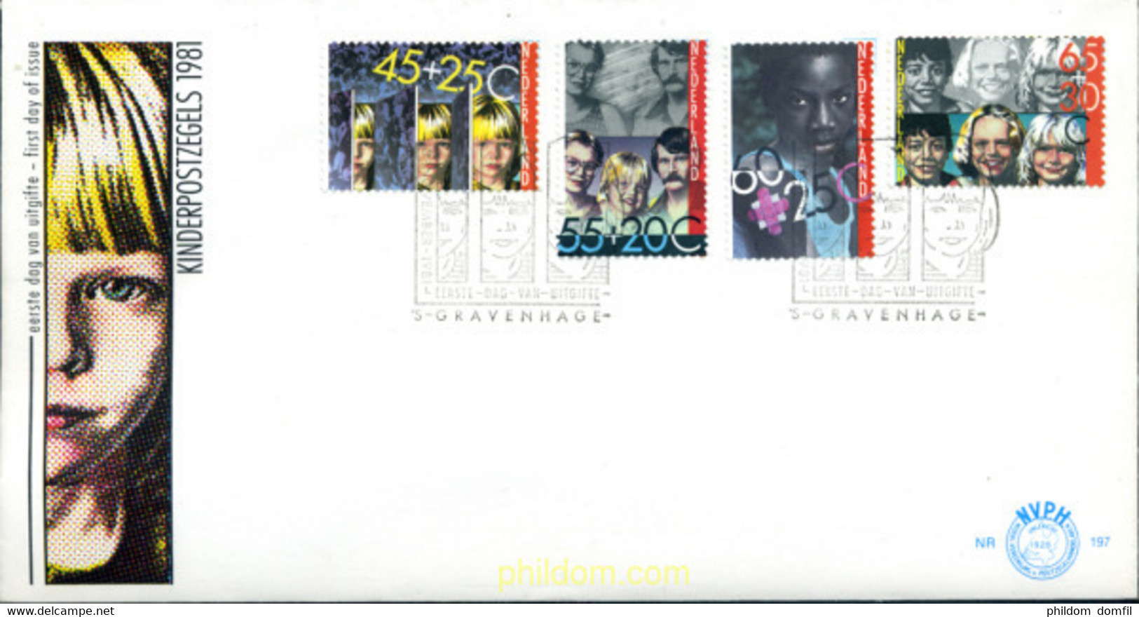 244522 MNH HOLANDA 1981 PRO INFANCIA. AÑO INTERNACIONAL DE LOS DISCAPACITADOS - Sin Clasificación