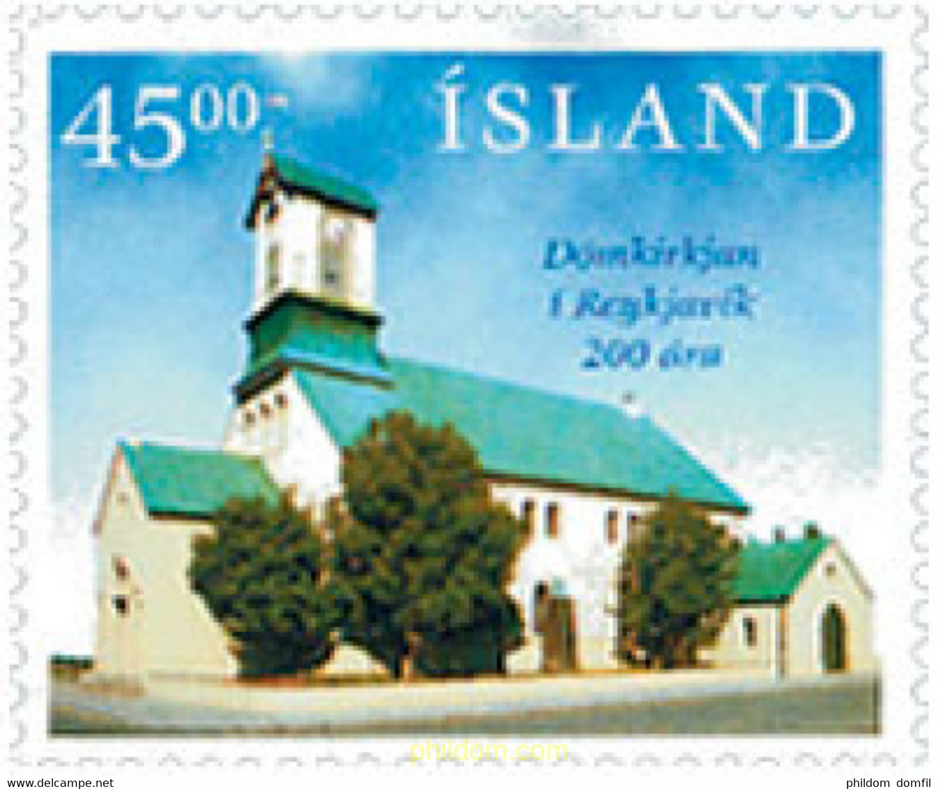 101451 MNH ISLANDIA 1996 BICENTENARIO DE LA CATEDRAL DE REYKJAVIK - Altri & Non Classificati