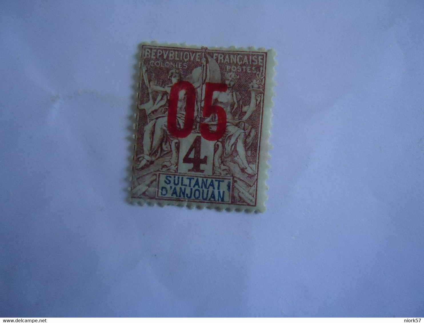 ANJOUAN   FRANCE  COLONIES MLN  STAMPS OVERPRINT - Andere & Zonder Classificatie