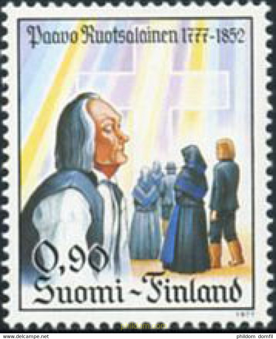 103725 MNH FINLANDIA 1977 BICENTENARIO DEL NACIMIENTO DE PAAVO RUOTSALAINEN - Altri & Non Classificati