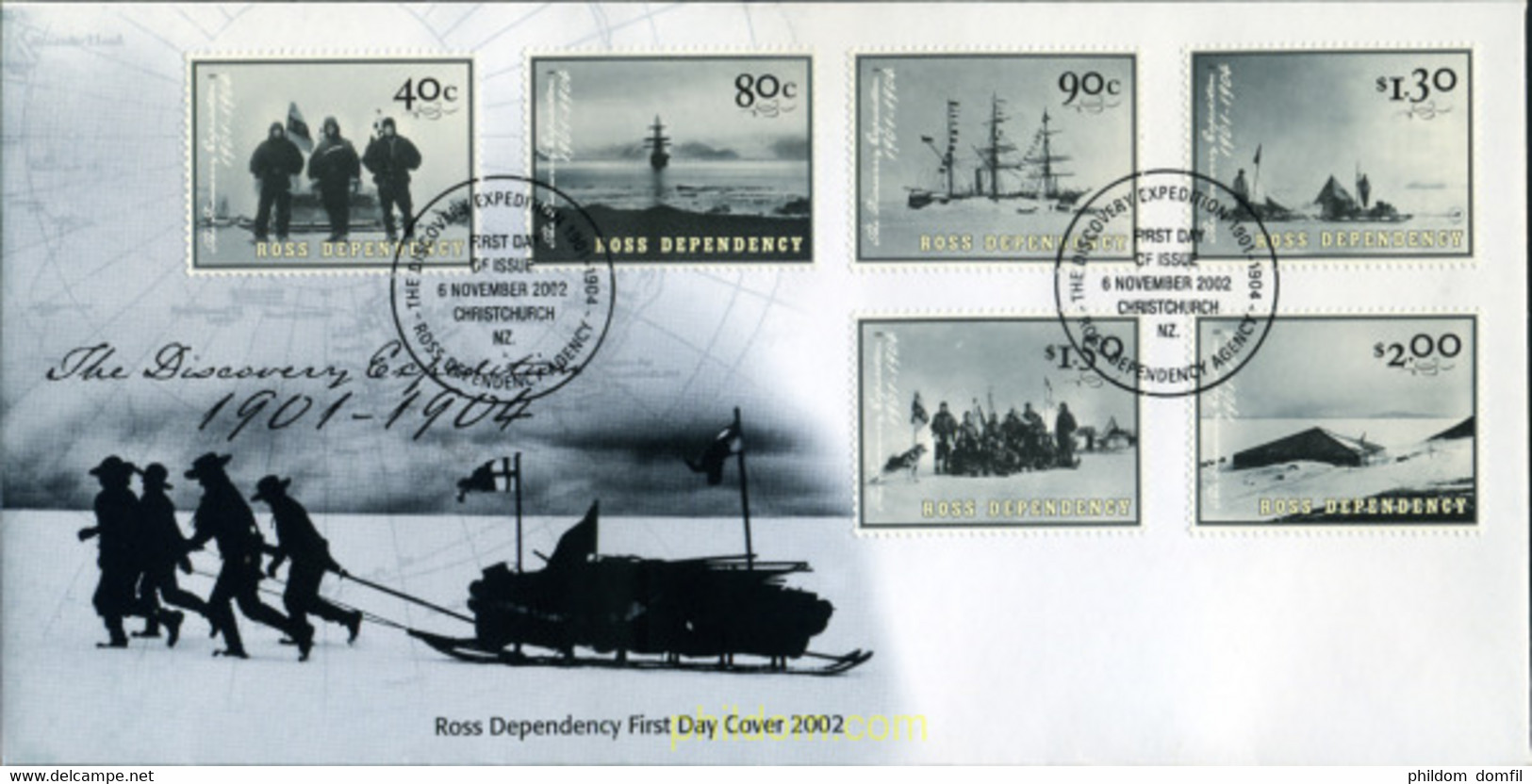 367425 MNH NUEVA ZELANDA. Dependencia Ross 2002 CENTENARIO DE LA EXPEDICION DISCOVERY - Gebraucht