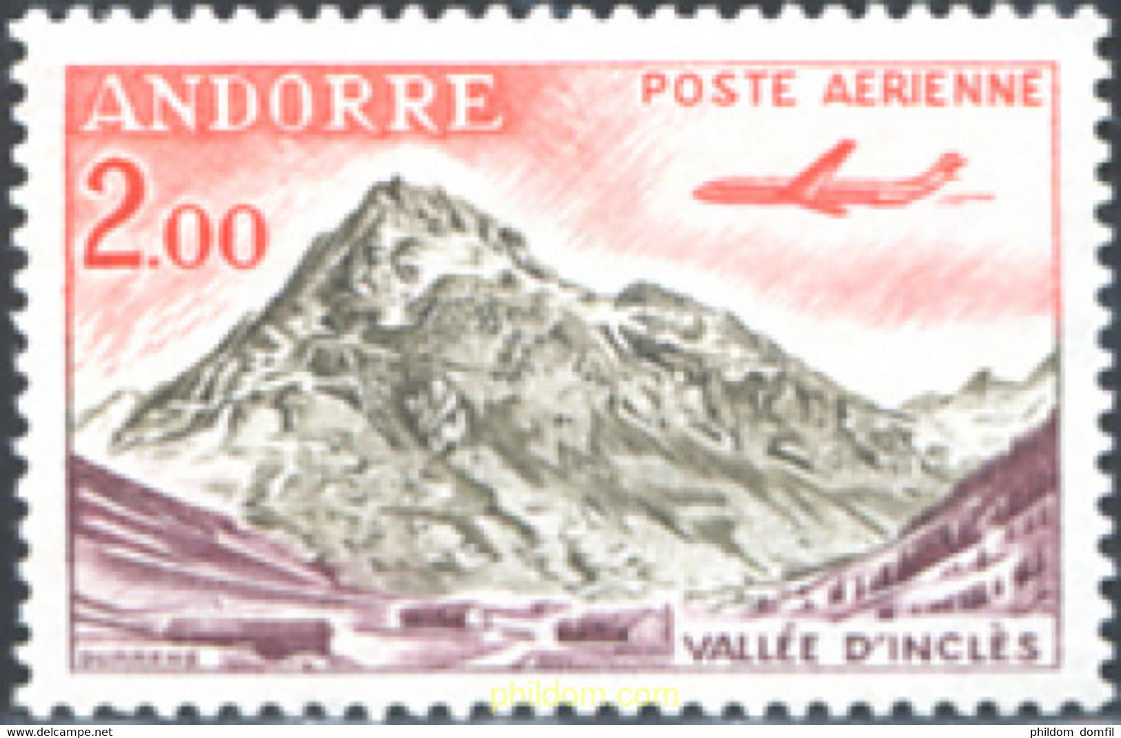 626033 MNH ANDORRA. Admón Francesa 1961 PAISAJE - Altri & Non Classificati