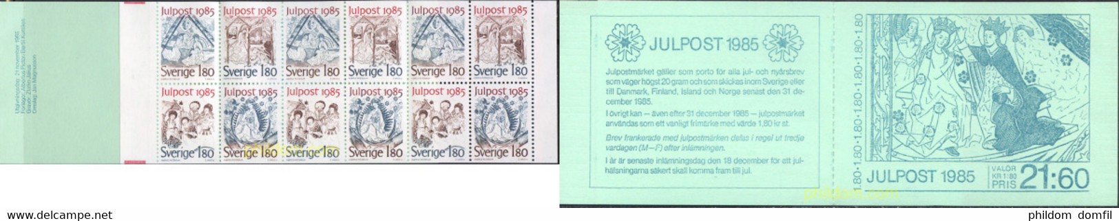 111929 MNH SUECIA 1985 NAVIDAD - Altri & Non Classificati