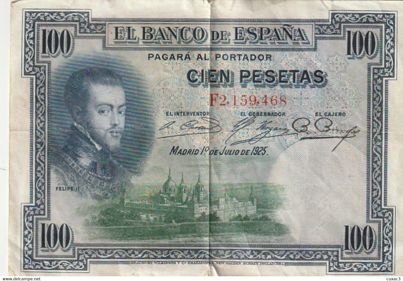 ESPAGNE - 100 Pesetas 1925 - 100 Peseten